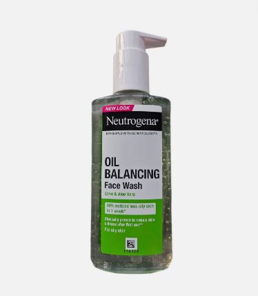 Neutrogena Oil Balancing Face Wash with Lime & Aloe Vera | Oil Free 200ml