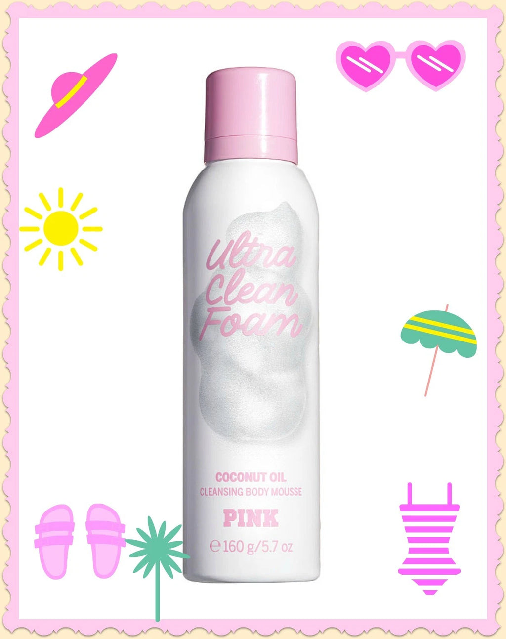 Victoria's Secret Ultra Clean Foam Coconut Oil (160ml)