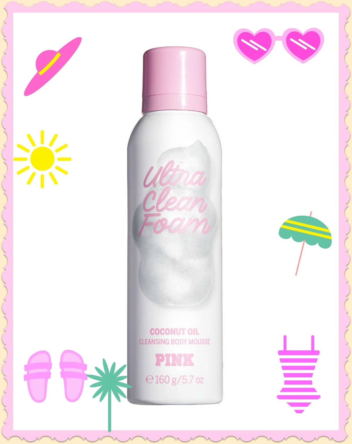 Victoria's Secret Ultra Clean Foam Coconut Oil (160ml)